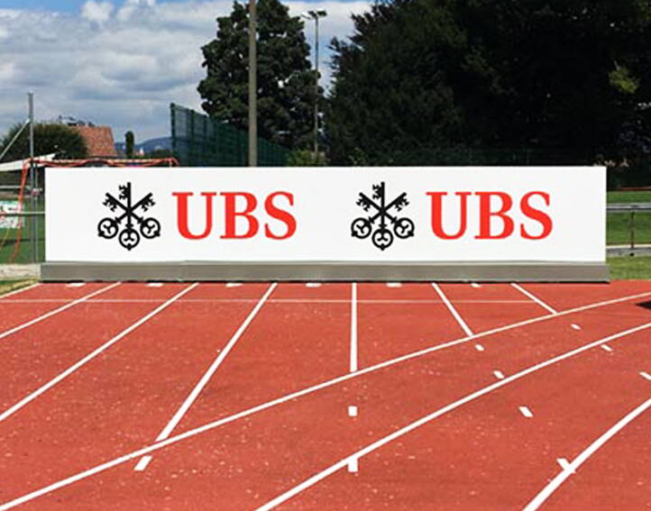 Werbebanner, , Weltklasse Zürich, UBS