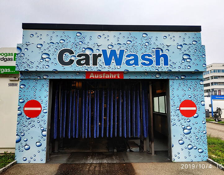 Gebäudebeschriftung, Schilder, CarWash