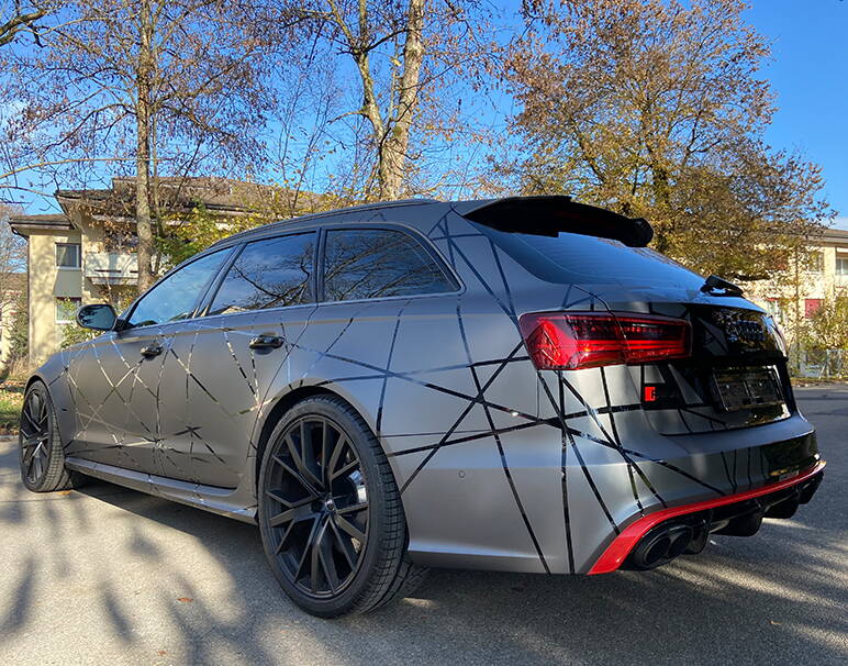 Fahrzeugbeschriftung, Audi RS6, Schlüssel Meier