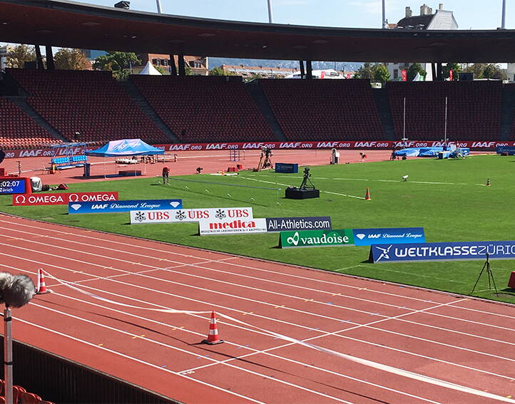 Werbebanner, Weltklasse Zürich