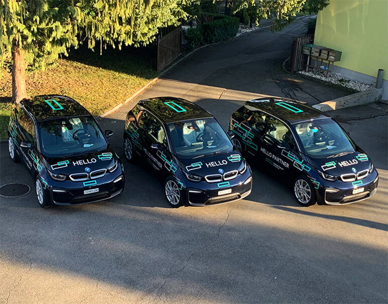 Fahrzeugbeschriftung, BMW i3, Q