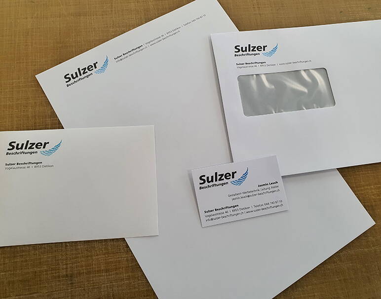 Briefschaften, Sulzer